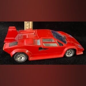 Vintage Red Lamborghini Countach Toy Car Made in Spain